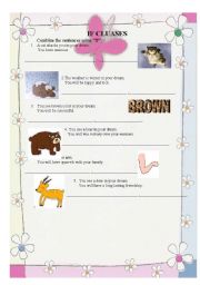 English Worksheet: IF CLAUSES