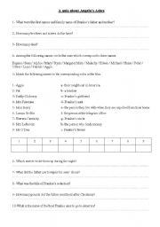 English Worksheet: A quiz about Angelas Ashes