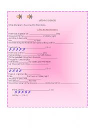 English Worksheet: Song : 