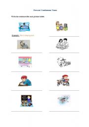 English Worksheet: Present Continuous tense