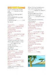 English Worksheet: LA ISLA BONITA, by Madonna