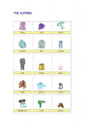 English worksheet: THE CLOTHES