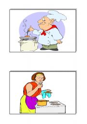 kitchen verbs