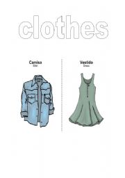 English worksheet: clothes