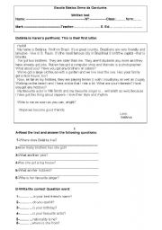 English Worksheet: PERSONAL Identification