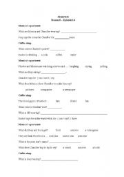 English Worksheet: Friends (TV Series) Season 6, Episode 14