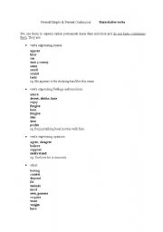 English Worksheet: Stative verbs