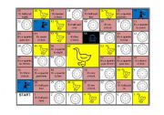English Worksheet: board game about time
