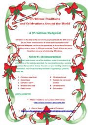 English Worksheet: Christmas Webquest Project