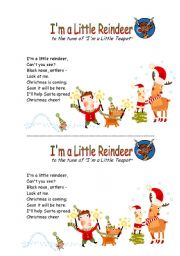 English Worksheet: christmas song