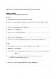 English worksheet: Titanic questionnaire