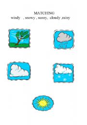 English worksheet: Weather condition