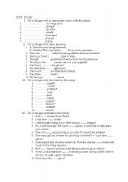 English Worksheet: Some/Any