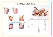 English Worksheet: FAMILY MEMBERS