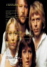 English Worksheet: must - have to  money money money by ABBA