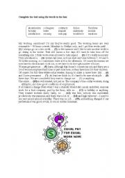 English Worksheet: Working Conditions