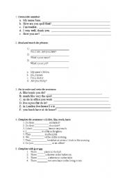 English worksheet: PRESENT SIMPLE TENSE