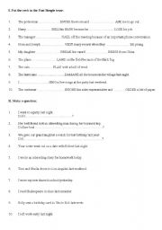 English Worksheet: excercises on Past Simple