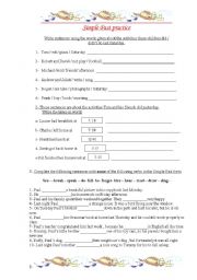 English Worksheet: SIMPLE PAST PRACTICE