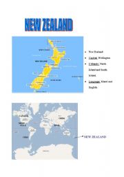 English Worksheet: New zealand