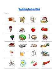 English Worksheet: Food and drink