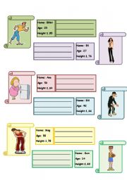 English Worksheet: DESCRIBING PEOPLE - AGE - HEIGHT - BUILD - PAGE 2