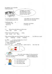 English worksheet: sbs exam