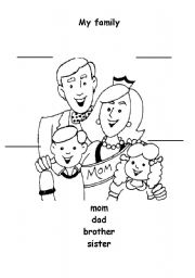 English Worksheet: Family