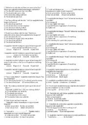 English Worksheet: 8th year sbs