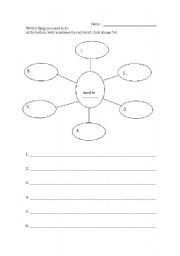 English Worksheet: Things you used to do