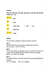 English Worksheet: Expressing Likes and Dislikes/Grammar/Spelling