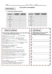 English Worksheet: Texas Lightning