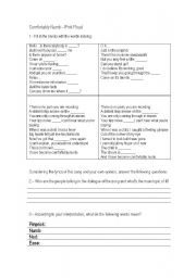 English Worksheet: Song - Pink Floyd