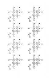 English Worksheet: crossword of the family