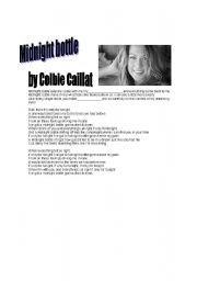 English Worksheet: midnight bottle 