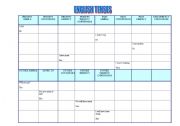 English Worksheet: English tenses