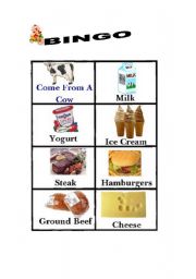 English worksheet: farm products 1