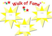 English worksheet: Walk of Fame