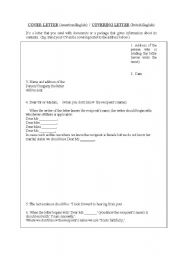 English Worksheet: Cover letter