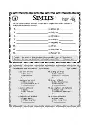 English worksheet: smiles