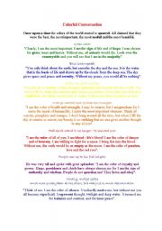 English Worksheet: colourfull conversation