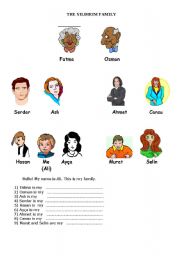 English worksheet: YILDIRIM FAMILY