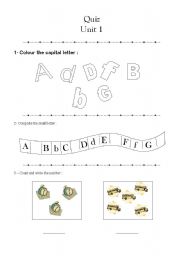 English worksheet: quiz