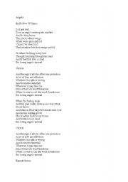 English worksheet: Robbie Williams song 