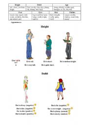 English Worksheet: Describing appearances
