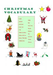 Christmas vocabulary