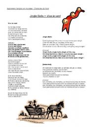 English worksheet: Learning English Through Music : Winter Songs