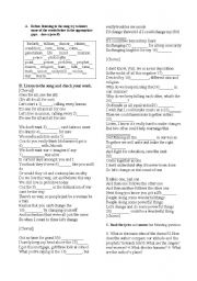 English Worksheet: Black E. Peas- 