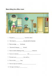 English Worksheet: Describing a picture.