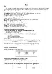 English worksheet: Test